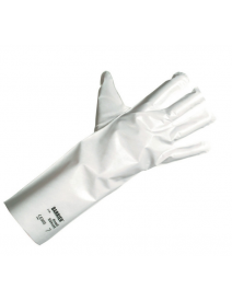 02-100 Ansell White Chemical Barrier Gloves, Pair