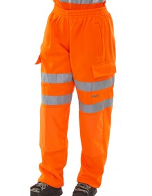 Beeswift Orange High Visibility Joggers Trousers