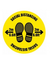 Coronavirus - Stay Clear, Stay Safe Floor Graphic Safety Sign