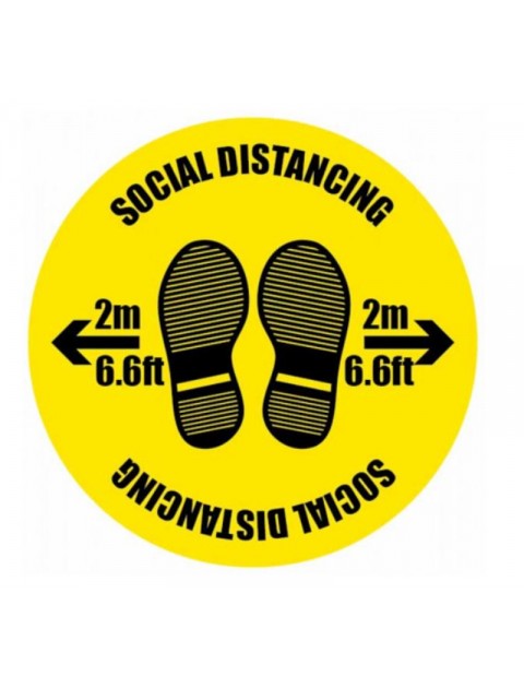 Coronavirus - Stay Clear, Stay Safe Floor Graphic Safety Sign 