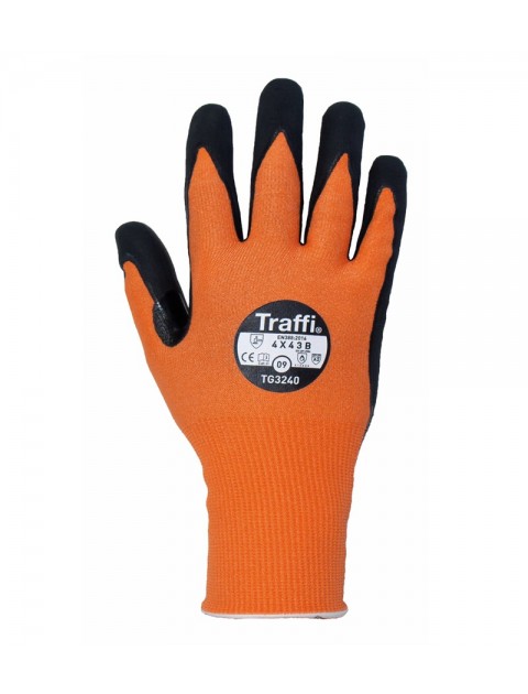 Traffiglove TG3240 palm dipped MicroDex coated Pack of 10 Gloves