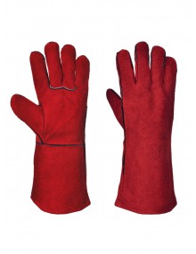 A500 14" Leather Welding Gauntlet Gloves