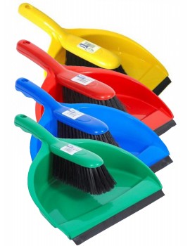   Dustpan & Brush Set - Stiff Bristles