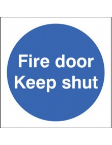  Fire Door Keep Shut - Rigid Plastic 2 sizes Site Products