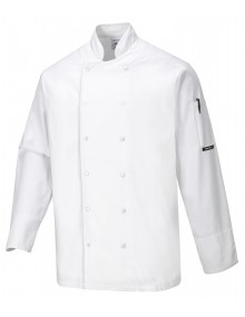 Portwest Aberdeen Chefs Long Sleeved Jacket Clothing