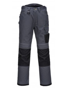 Portwest T601 - PW3 Work Trousers Grey/Black Clothing