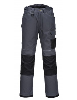 Portwest T601 - PW3 Work Trousers Grey/Black Clothing