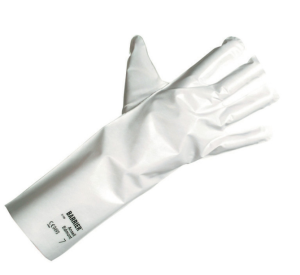 02-100 Ansell White Chemical Barrier Gloves, Pair