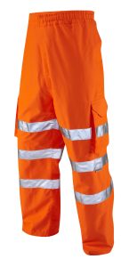 Leo Instow Orange Waterproof Overtrousers L02-O