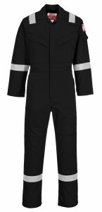 FR21 - Flame Resistant Super Light Weight Anti-Static Coverall - Black