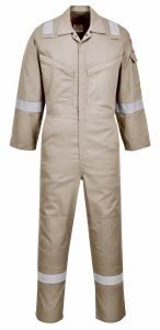 FR21 - Flame Resistant Super Light Weight Anti-Static Coverall - Khaki