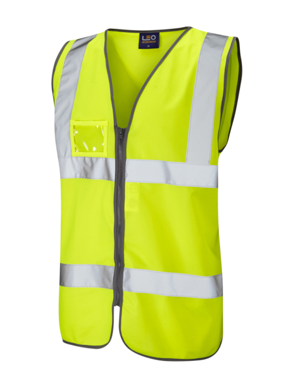 Leo Rumsam waistcoat zip front & ID pocket yellow W02-Y