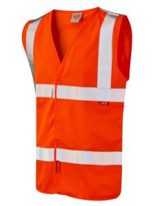 Leo Milford LFS Waistcoat Orange W08-O