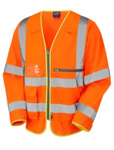 Leo Heddon Sleeved Waistcoat - Orange