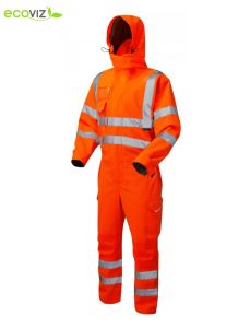Leo Watertown EcoViz® 10KX Stretch Coverall Orange CV02-O