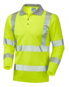 Leo Barricane CoolvizPlus Sleeved Polo Shirt Yellow P08-Y