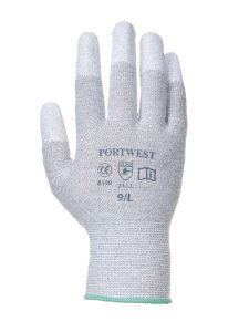 Portwest A198 Anti-Static PU Finger Glove Pack 12