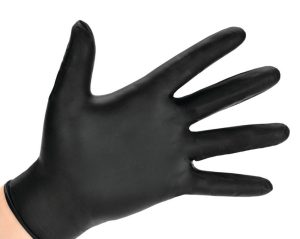 Polyco GL897 Black Nitrile Gloves - Case of 1000