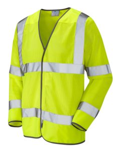 Leo S04-Y Fremington Mesh Waistcoat Yellow