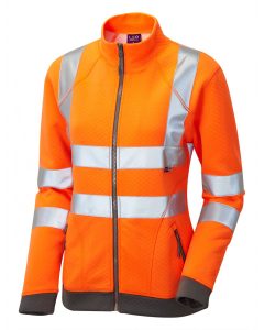 Leo SSL03-O Hollicombe Women's Zipped Sweatshirt - Orange