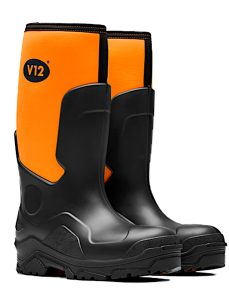 V2110 Orange Groundworker Lightweight Safety Wellingtons