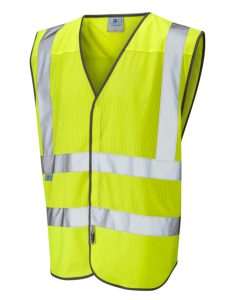 Leo W04-Y Arlington Coolviz Mesh Waistcoat Yellow
