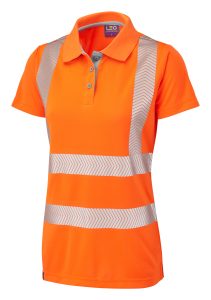 Leo PL03-O Pippacott Ladies Coolviz-Plus Polo – Orange