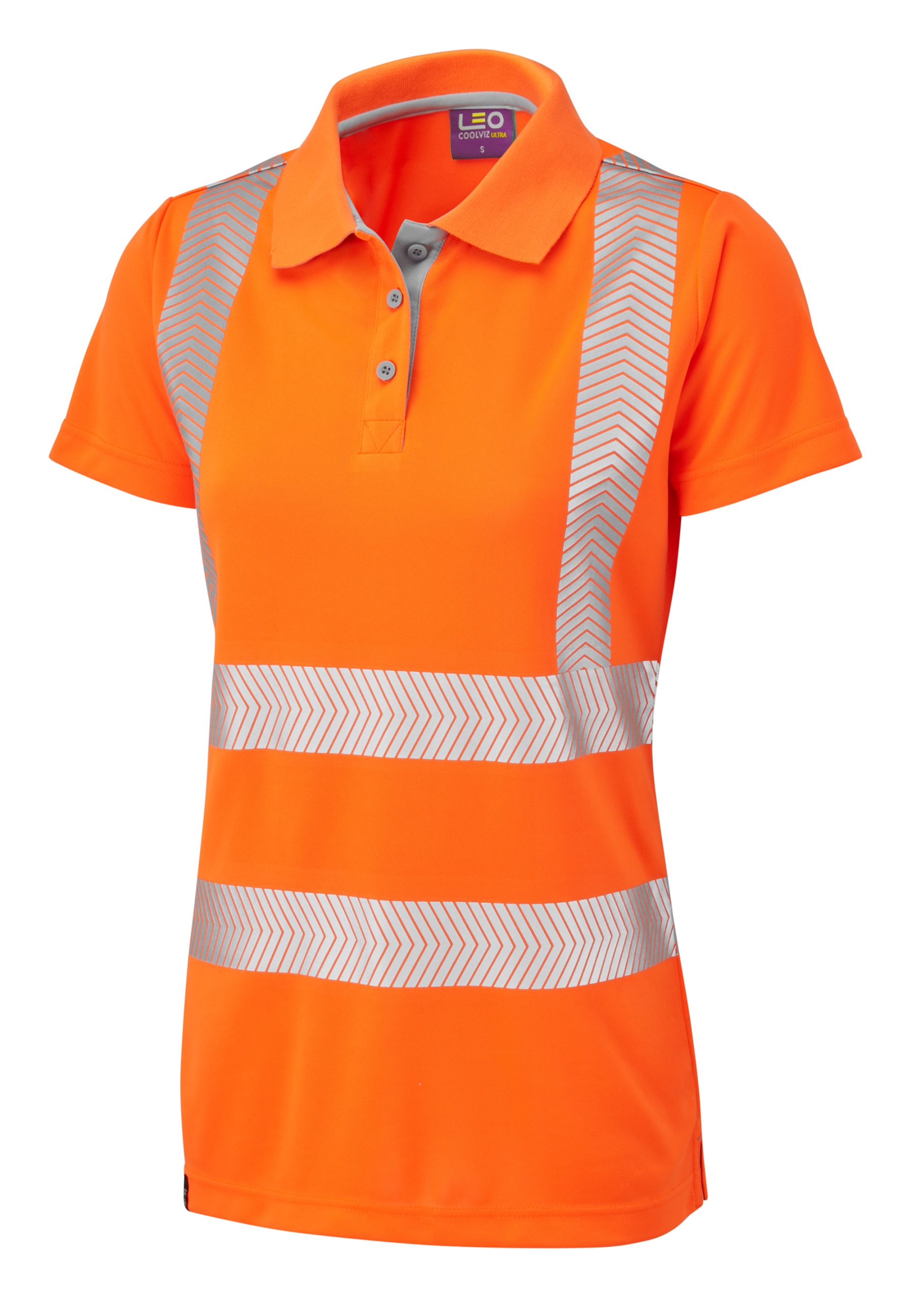 Leo PL03-O Pippacott Ladies Coolviz-Plus Polo – Orange