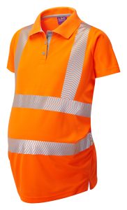 Leo Lovacott Coolviz Ladies Maternity Polo Shirt - Orange PM03-O