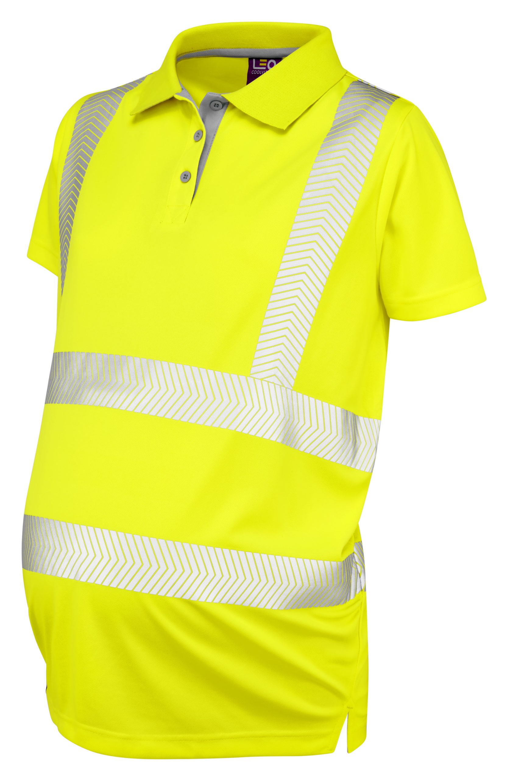 Leo Lovacott Coolviz Ladies Maternity Polo Shirt – Yellow PM03-Y