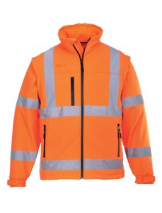 S428 Orange Softshell Jacket