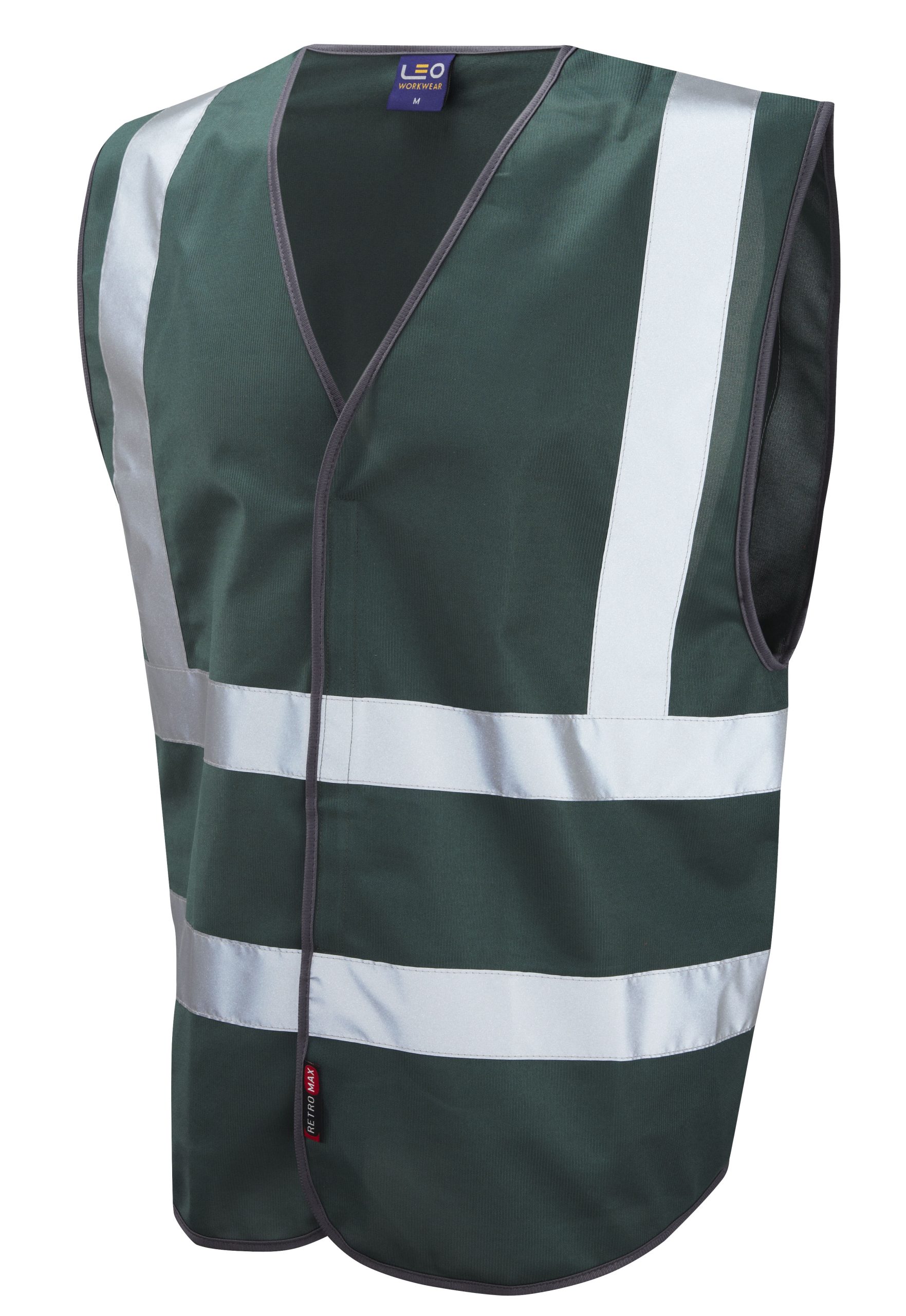 Leo Pilton Reflective Waistcoat – Bottle Green