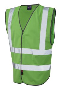 Leo Pilton Reflective Waistcoat - Emerald Green - W05-GN