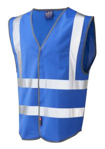 Leo Pilton Reflective Waistcoat - Royal Blue