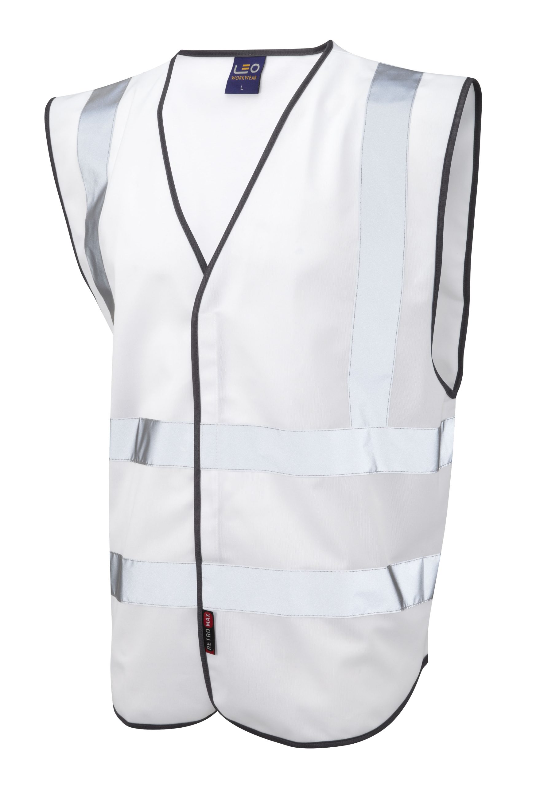 Leo Pilton Reflective Waistcoat – White