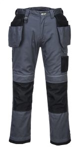 Portwest T602 - PW3 Holster Work Trouser - Grey/Black