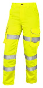Leo Pennymoor Women’s Polycotton Trousers -  Yellow - Regular Leg CL01-Y