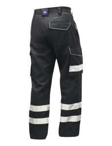 Leo CT02-BK Ilfracombe Cargo Trouser - Black - Regular Leg