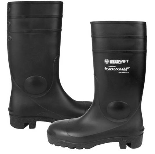 Dunlop Aston Black Safety Wellingtons Pair